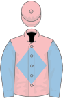 Pink, light blue diamond and sleeves