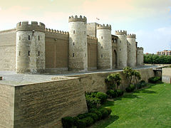 Façade de l'Aljafería