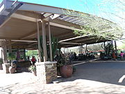 The main entrance of the Desert Botanical Garden.