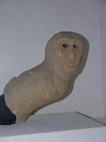 A prehistoric puppet, presumably made out of clay