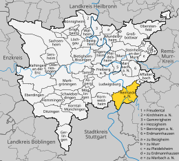 Remseck am Neckar – Mappa