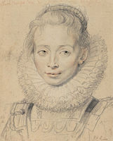 Possibly Rubens' daughter Clara Serena, c. 1623, Albertina