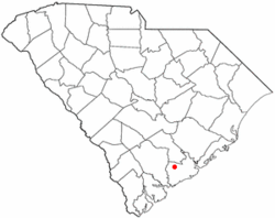 Location of Ravenel in South Carolina.