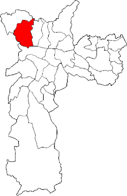 Location of the Subprefecture of Pirituba-Jaraguá in São Paulo