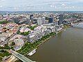 View of new Bratislava downtown with Sky Park (2024)