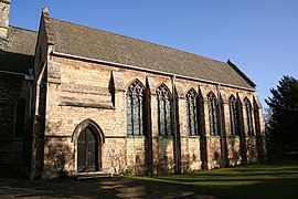 St Peter in Eastgate, Lincoln, is the combined work of three eminent architects - nave and chancel by Sir Arthur Blomfield (1870), south aisle by Temple Moore (1914) and the chancel decoration by Bodley (1884).