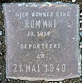 Stolperstein für eine Rommni (Großer Griechenmarkt 86)