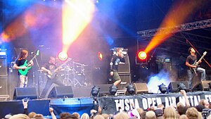 The Faceless performing at Tuska Open Air Metal Festival