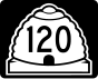 State Route 120 marker