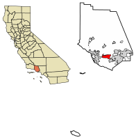 Location of Camarillo in Ventura County, California