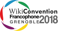 Logo of the WikiConvention Francophone 2018