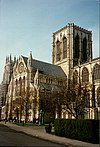 York Minster — historically, city status was associated with the presence of a cathedral.