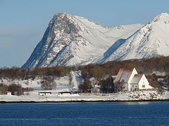 View of the church from a distance