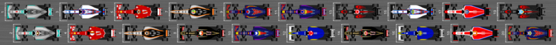 Schéma de la grille de départ du Grand Prix du Japon 2015
