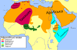 Поширення мови беджа (на карті — Beja) в Судані, Єгипті та Еритреї.