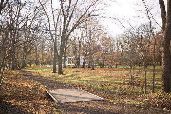 House as situated among trees