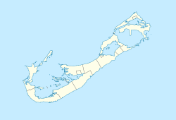 Map of Bermuda showing location of airport