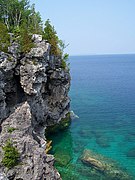 A cliff on the Bruce Trail