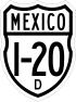 Federal Highway I-20D shield