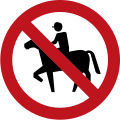 SR-21 No entry for Equestrians