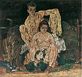 シーレ『家族』1918年