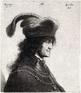 George I Rákóczi, by Jan Gillisz van Vliet after Rembrandt