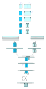 An undivided hakama structure