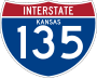 Interstate 135 marker