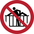 P071 – Do not cross barrier