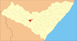 Location of Jaramataia in Alagoas