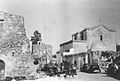 Church of Saint George and Mosque of Al-Khadr, after the battle. 1948