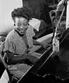 Image 15 Mary Lou Williams Photograph credit: William P. Gottlieb; restored by Adam Cuerden Mary Lou Williams (May 8, 1910 – May 28, 1981) was an American jazz pianist, arranger, and composer. She wrote hundreds of compositions and arrangements and recorded more than one hundred records. Williams wrote and arranged for Duke Ellington and Benny Goodman, and she was friend, mentor and teacher to numerous other jazz musicians. The second of eleven children, she was born in Atlanta, Georgia, and grew up in the East Liberty neighborhood of Pittsburgh, Pennsylvania. A young musical prodigy, she taught herself to play the piano at the age of three. This photograph of Williams at the piano was taken by William P. Gottlieb around 1946. More selected pictures