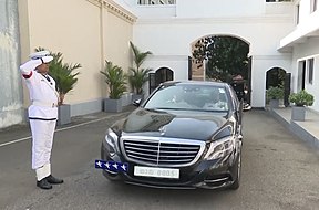 Sri Lanka Navy Mercedes-Benz S-Class (W222) with Four stars