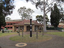 A building at the Portrush Road Reserve in Payneham, South Australia