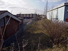 Pensnett Canal dry near terminus