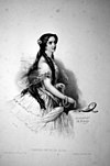 Pepita de Oliva, Lithographie von Eduard Kaiser, 1859