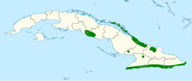 Distribución geográfica de la perlita cubana.