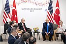 June 2019 Trump and Erdoğan at the G20 Osaka summit;