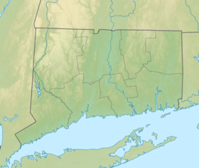 Map showing the location of Quaddick State Forest