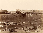 The aftermath of the Borki train disaster in 1888