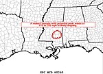 SPC Mesoscale Discussion #360: Bassfield–Seminary–Soso–Moss–Pachuta, Mississippi EF4 tornado