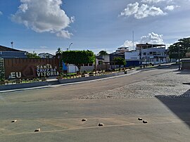 Praça Manoel Alves Lira, centro de Santa Cruz da Vitória