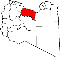 محدوده فعلی استان سرت لیبی