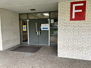 Main entrance of F-building