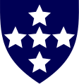 Southern Command Royal Army Ordnance Corps (first pattern) (Blue with white stars)