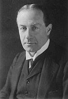 Black and white photo of prime minister Stanley Baldwin
