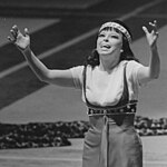 Sylvia Geszty as Cleopatra in Handel's "Giulio Cesare", 1970