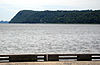 Tallman Mountain State Park as viewed from Piermont.