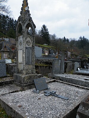 Tombe de J.-V. Daubié au cimetière de Fontenoy-le-Château.