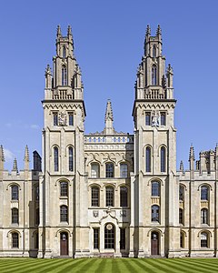 Hawksmoor Towers at All Souls College, Oxford, by Godot13